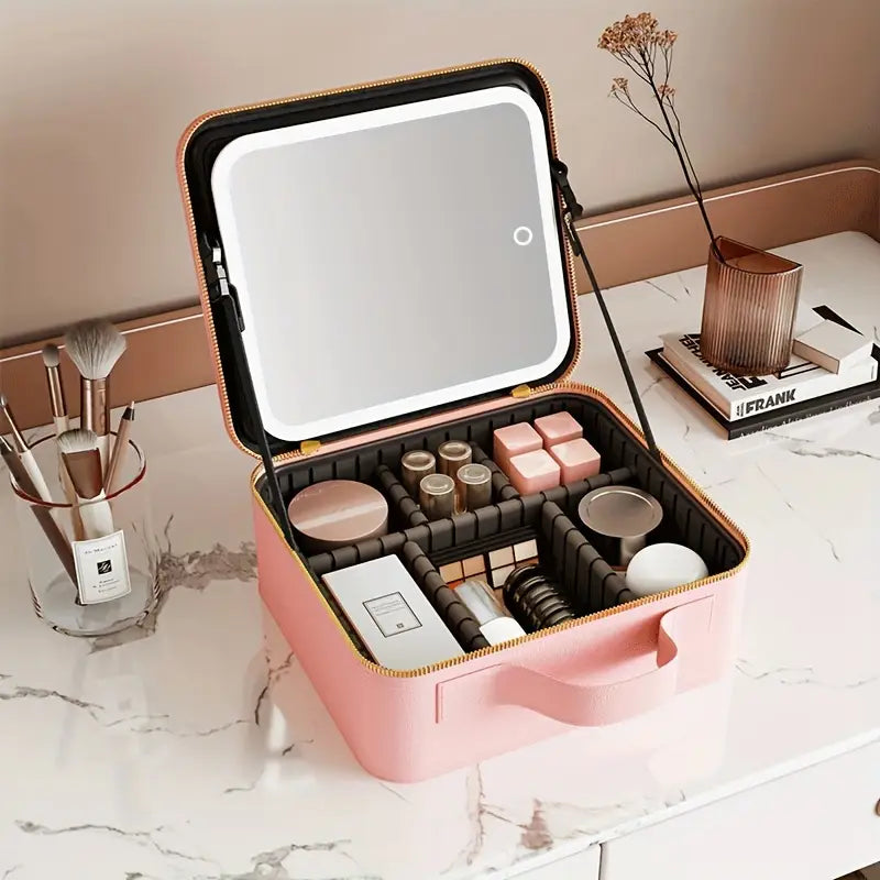 ESTUCHE DE MAQUILLAJE CON ESPEJO LUZ LED – LLÉVATE EL SEGUNDO CON EL 15% DE DCTO