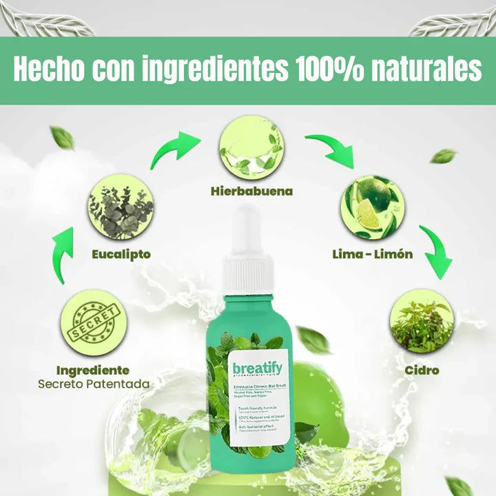 BREATIFY SPRAY REFRESCANTE BUCAL, LLEVA EL SEGUNDO CON EL 25% DE DCTO