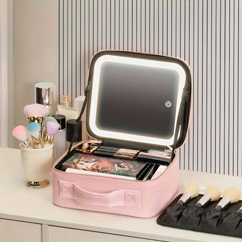 ESTUCHE DE MAQUILLAJE CON ESPEJO LUZ LED – LLÉVATE EL SEGUNDO CON EL 15% DE DCTO