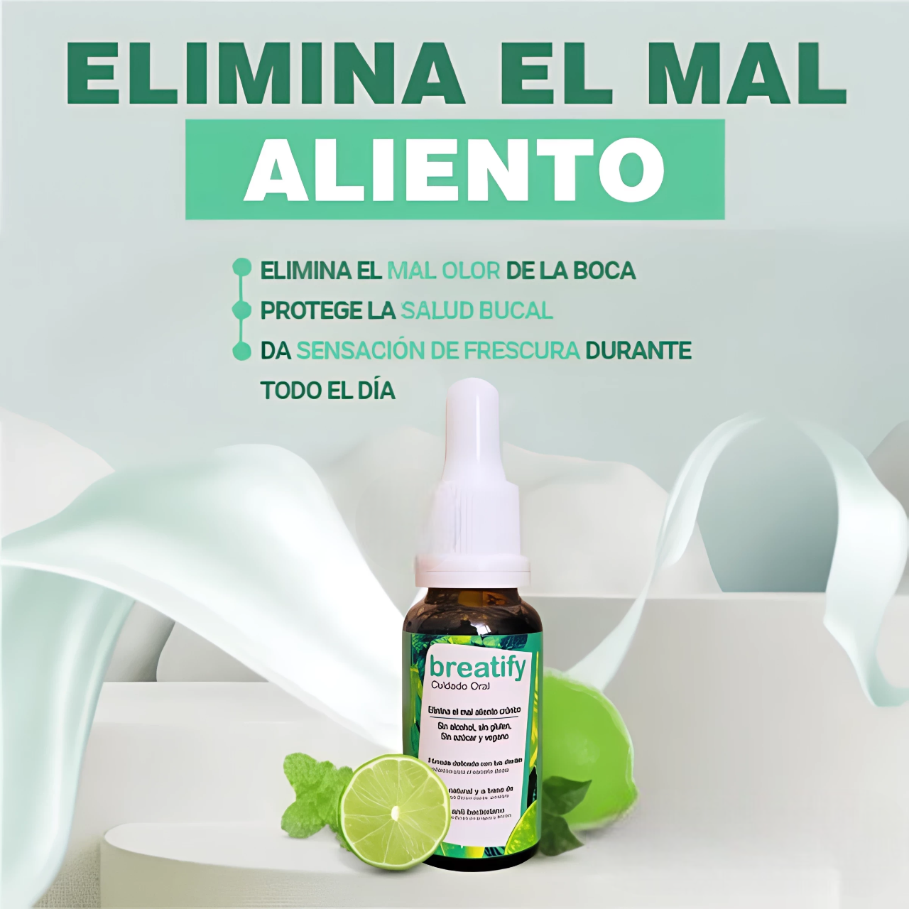 BREATIFY SPRAY REFRESCANTE BUCAL, LLEVA EL SEGUNDO CON EL 25% DE DCTO